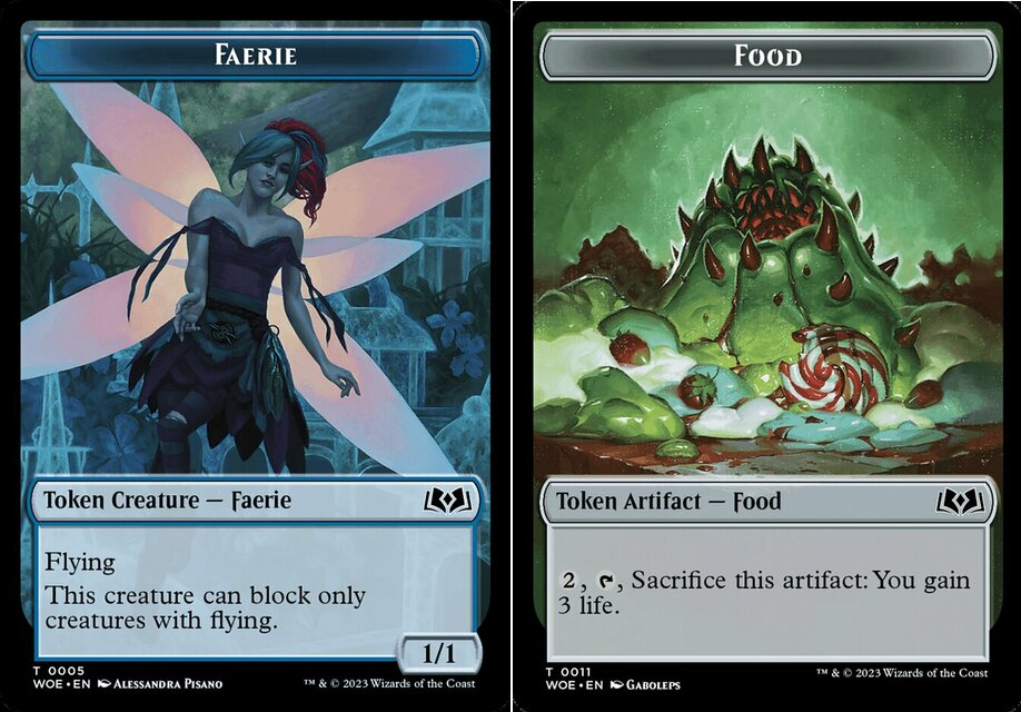 Faerie Token // Food Token (011) - Foil